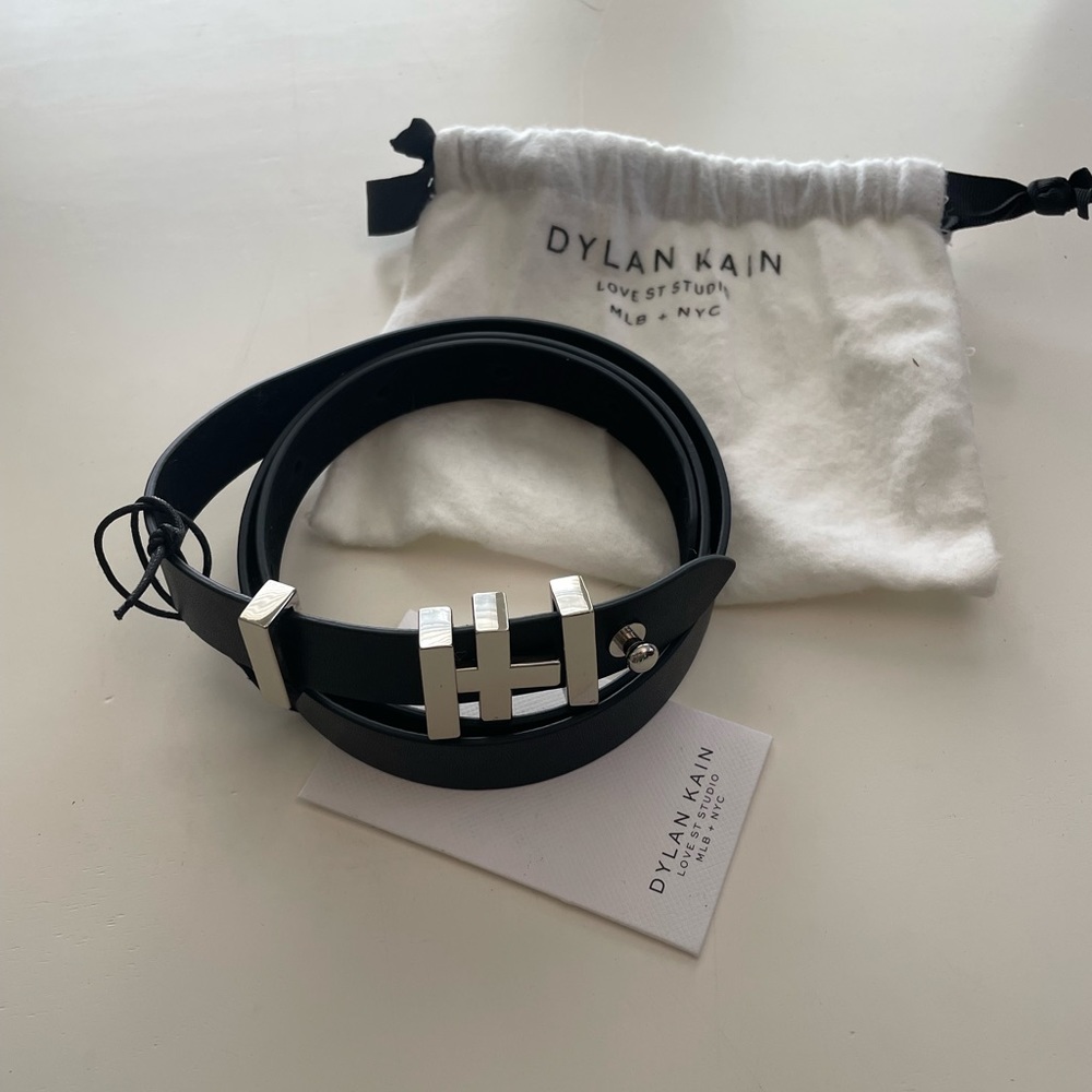 Dylan Kain Black/Silver Brooklyn Belt